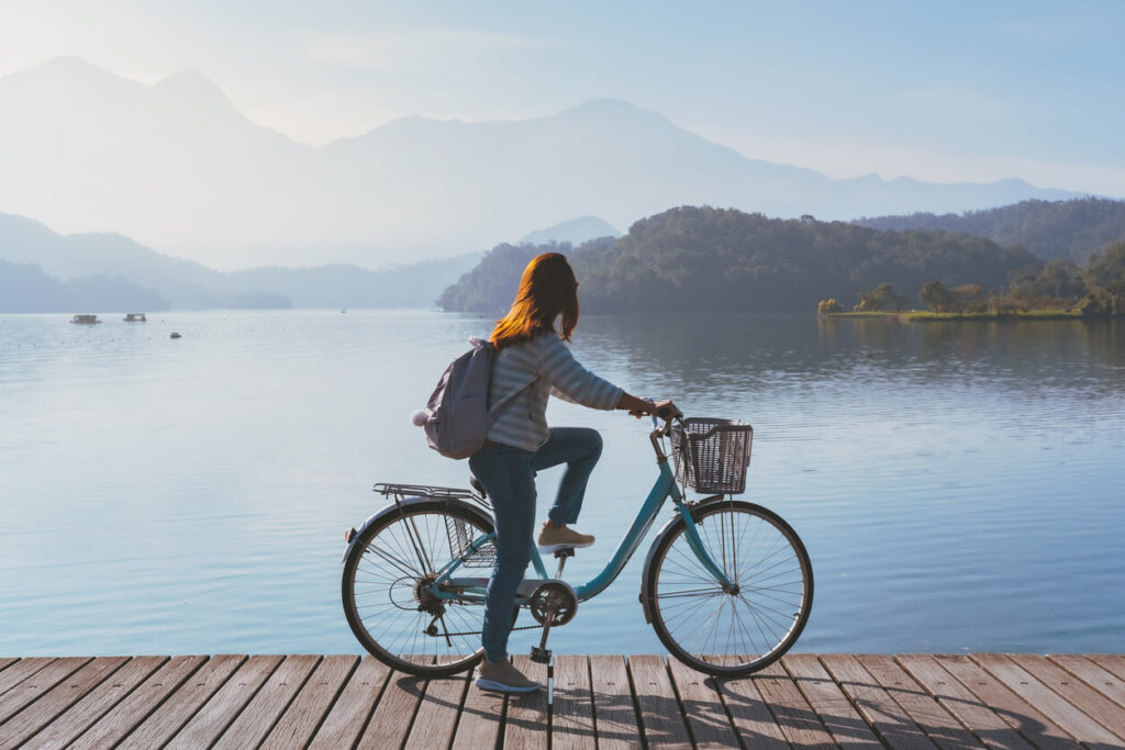 サンムーン湖の自転車道