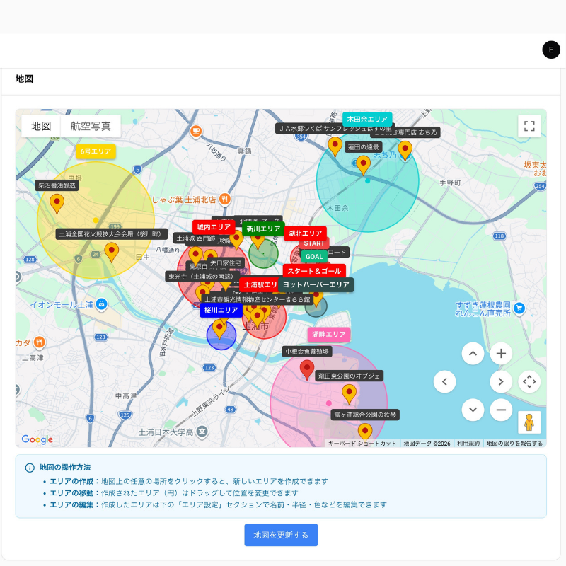 ロゲイニング機能