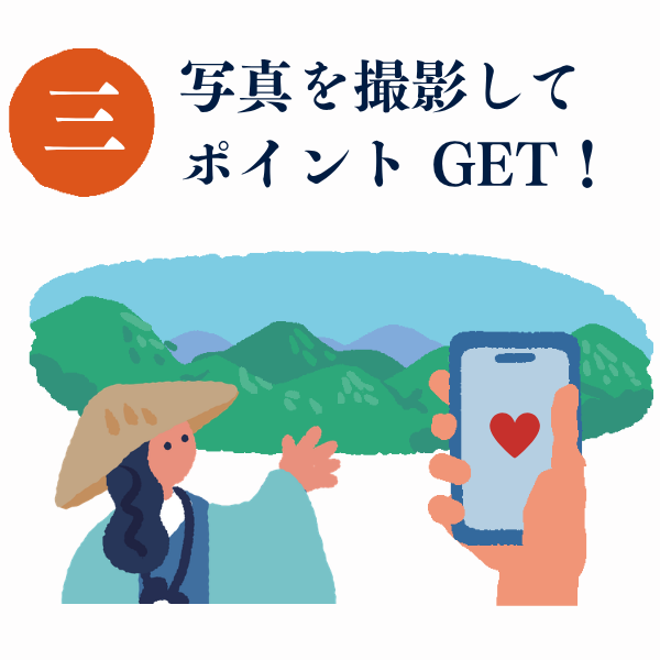 写真を撮影してポイントGET